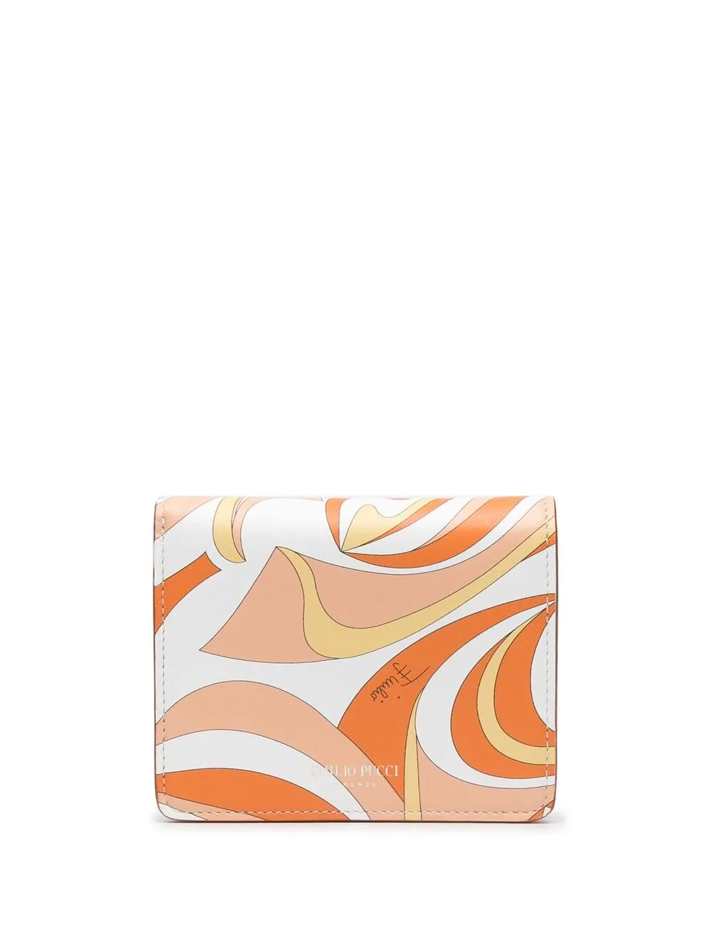 PUCCI cartera con diseño plegable y estampado Nuages - Amarillo