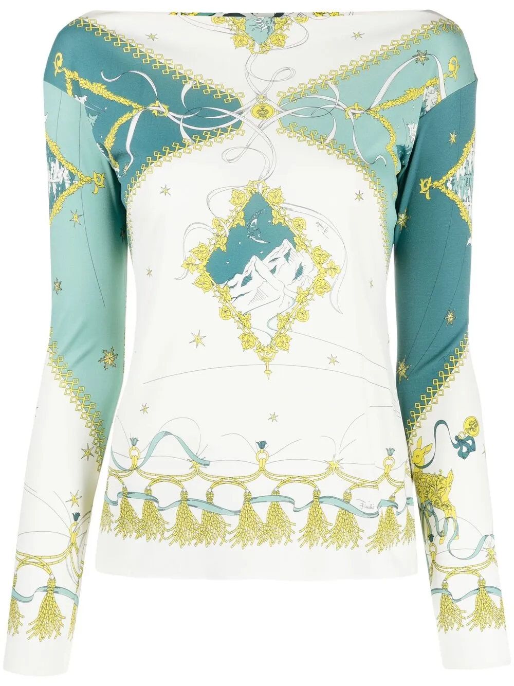 фото Emilio pucci футболка с графичным принтом