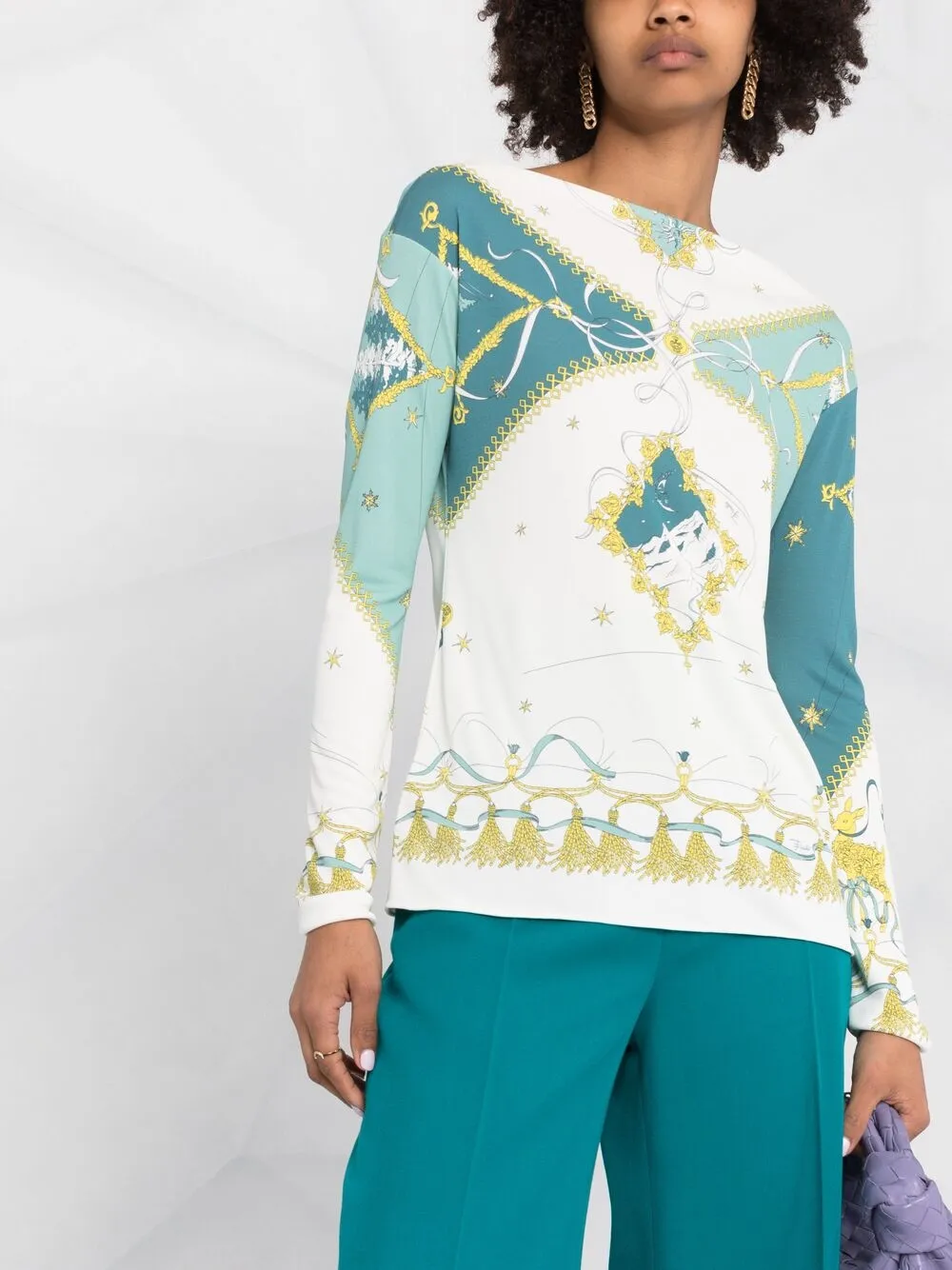фото Emilio pucci футболка с графичным принтом