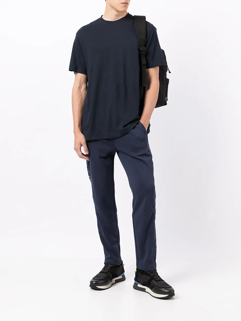 фото Armani exchange спортивные брюки с кулиской и логотипом