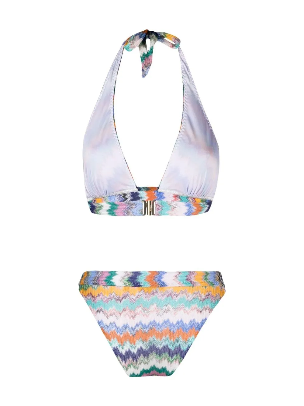 Missoni Zigzag Print Bikini Set Farfetch