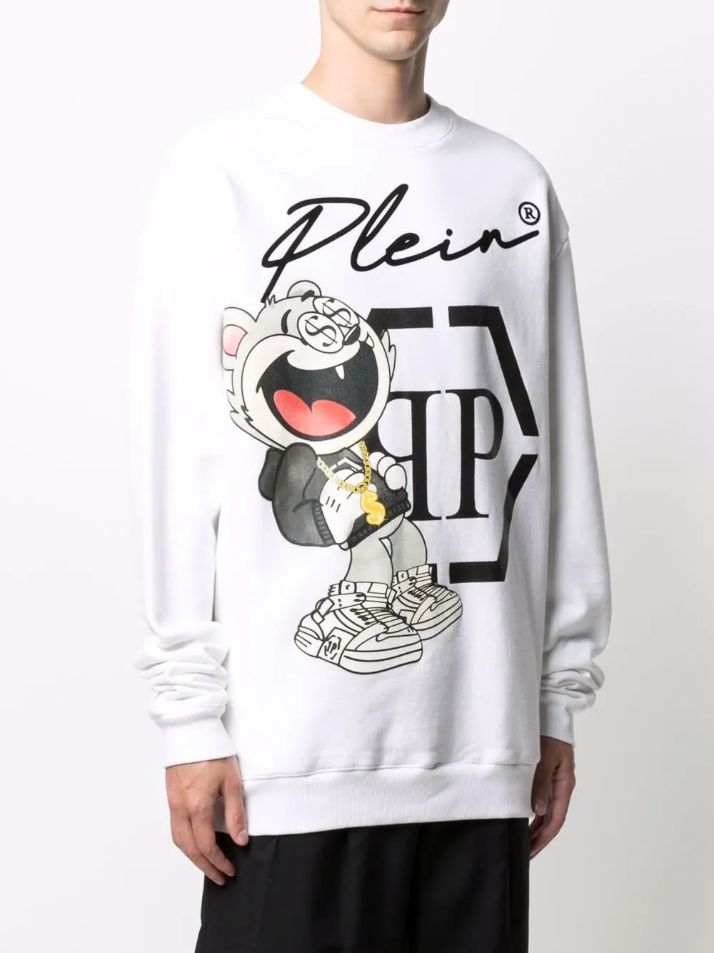 фото Philipp plein толстовка ls money с графичным принтом