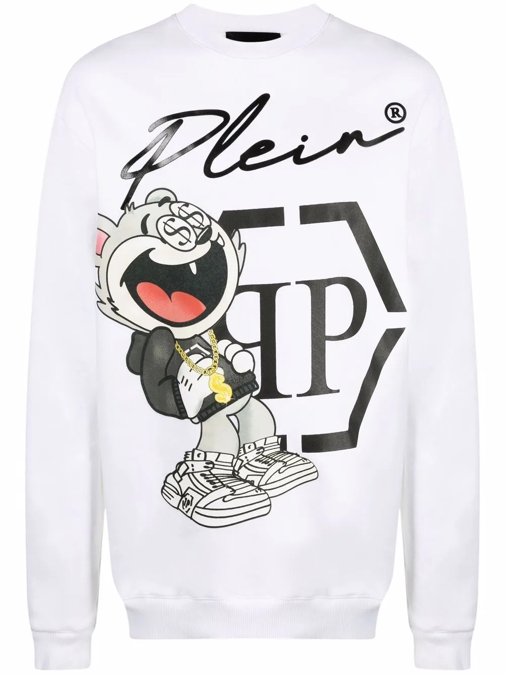 фото Philipp plein толстовка ls money с графичным принтом