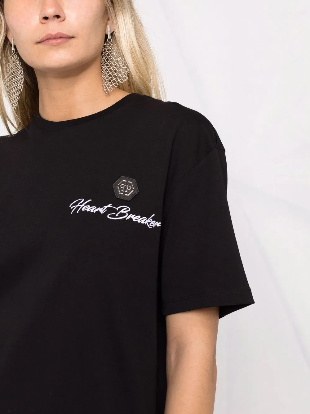фото Philipp plein футболка heart breaker с круглым вырезом