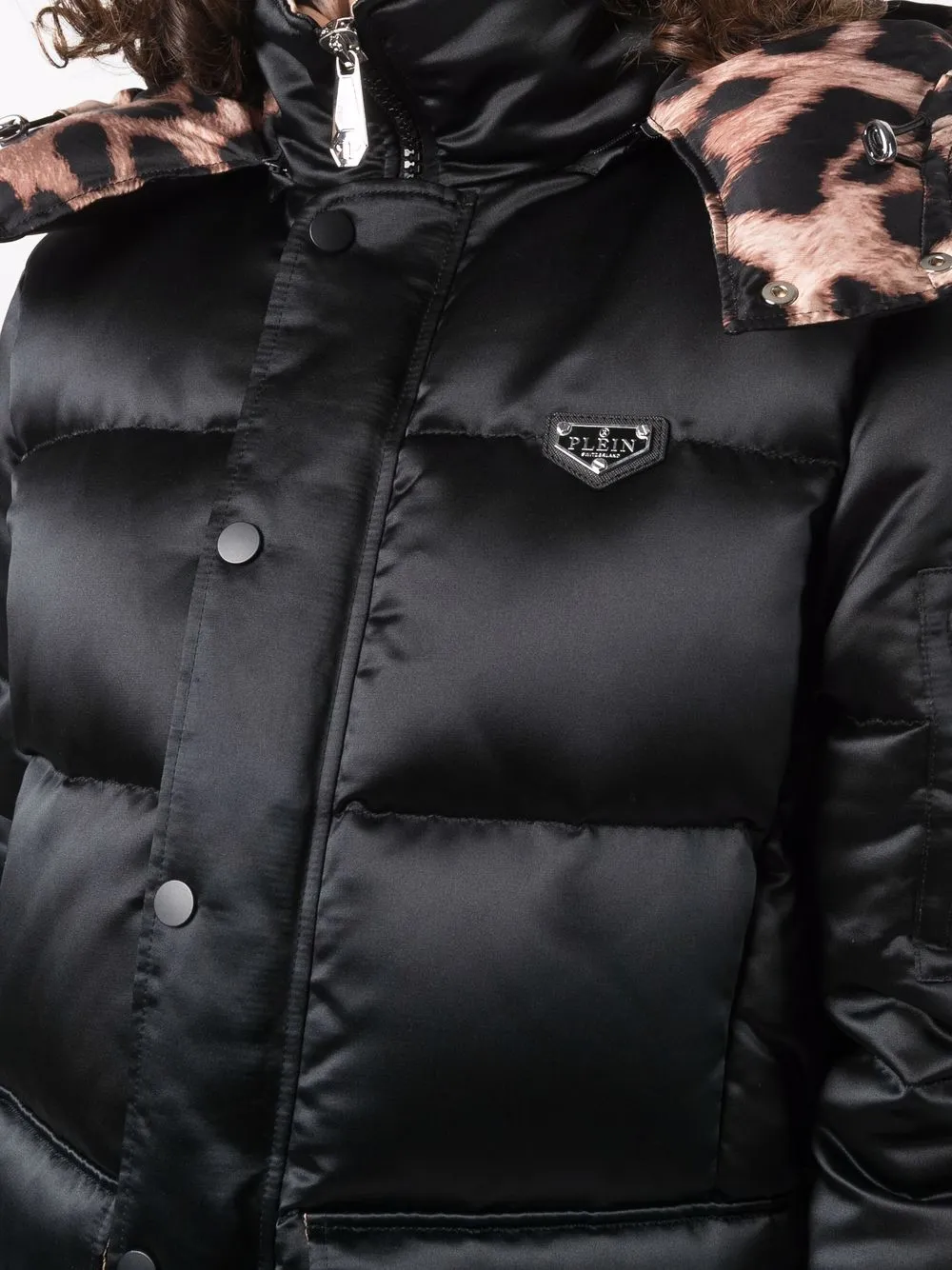 фото Philipp plein пуховик iconic plein с капюшоном