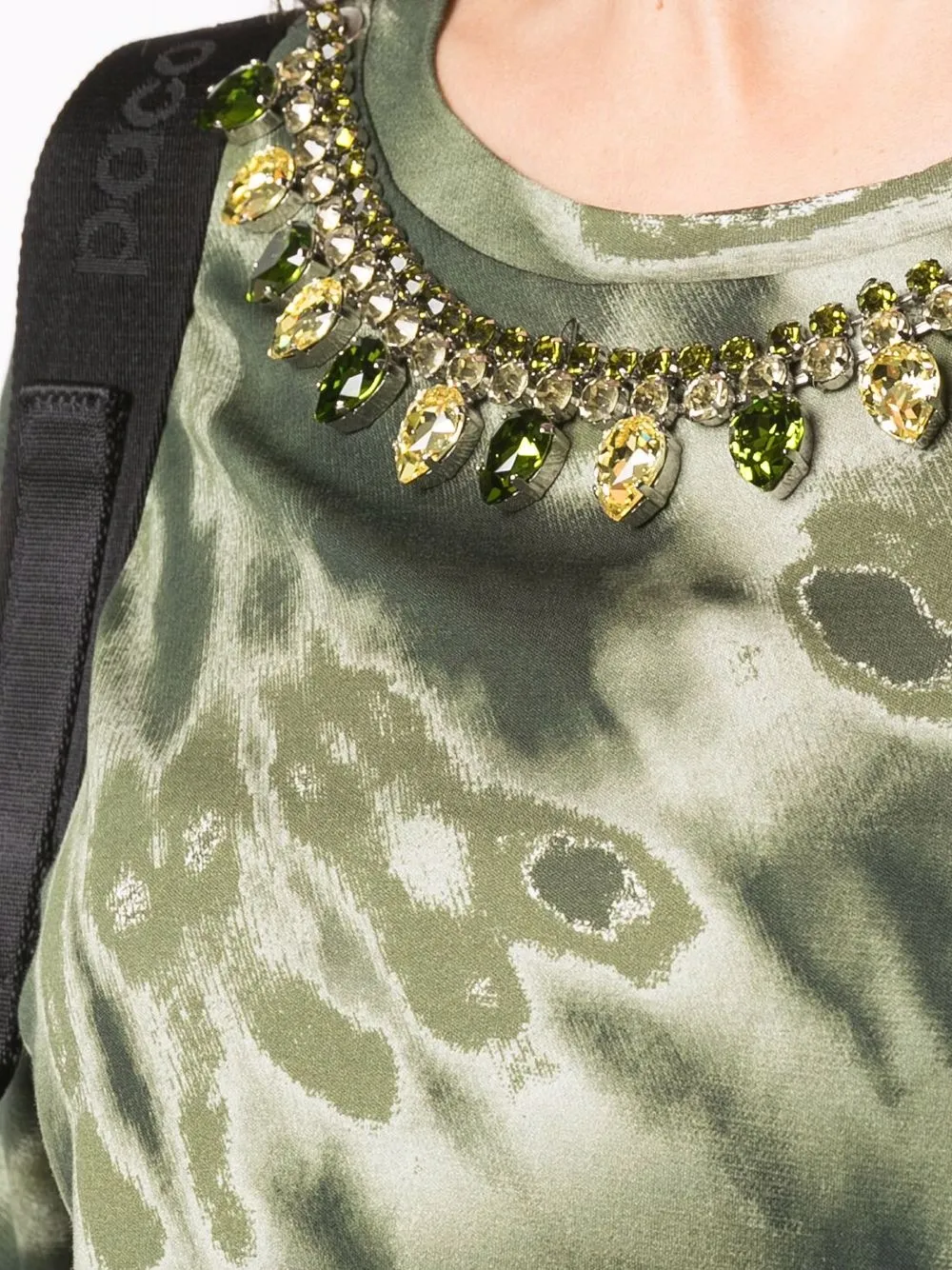 фото Philipp plein платье-футболка с принтом тай-дай и кристаллами