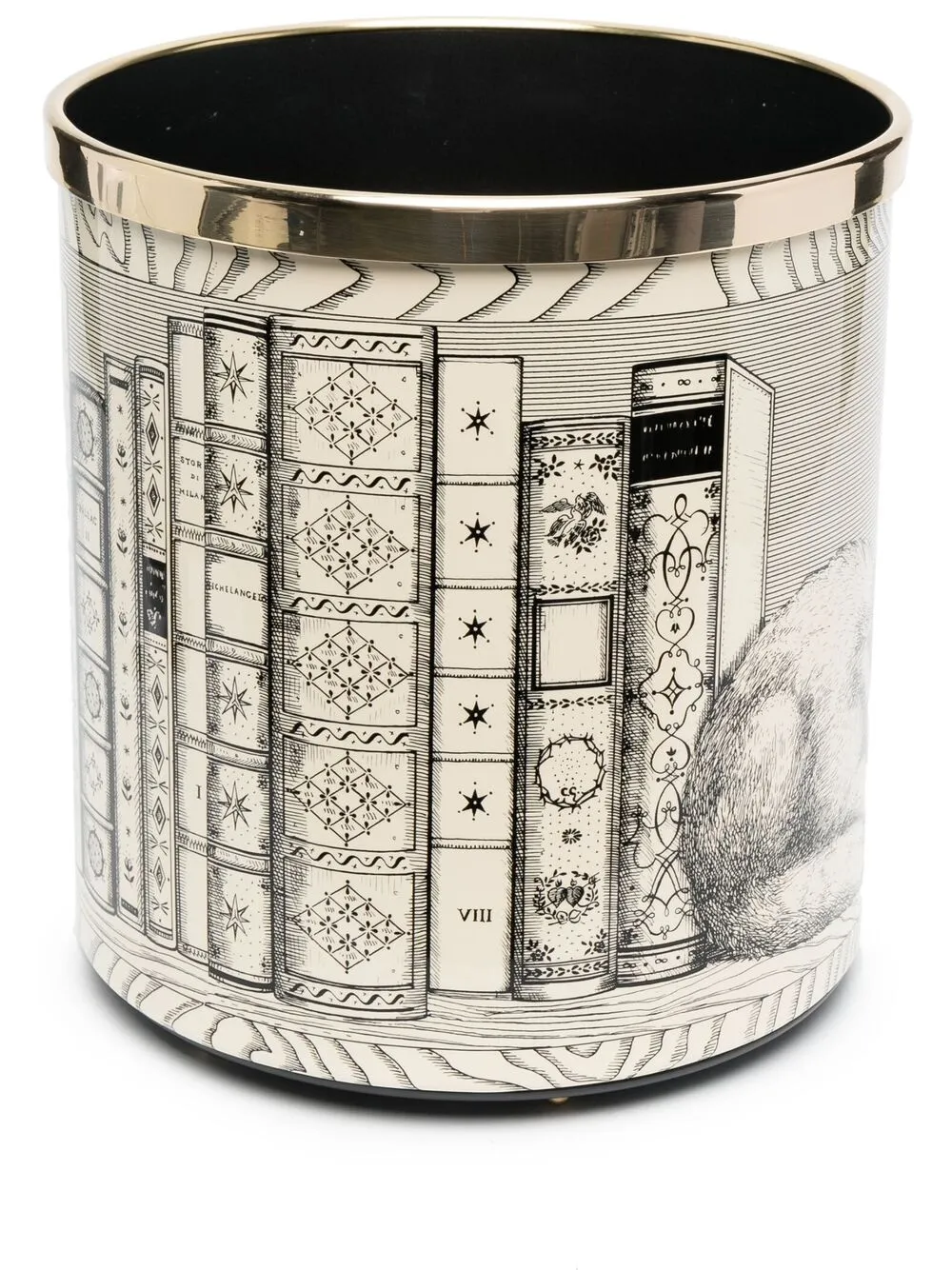 фото Fornasetti корзина для бумаг с принтом