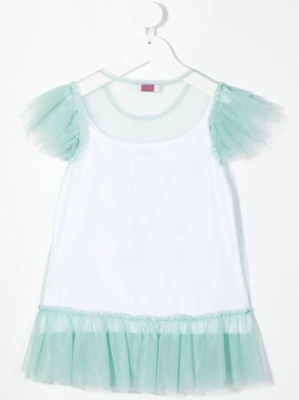 фото Pinko kids платье из тюля с принтом pink up is unique style