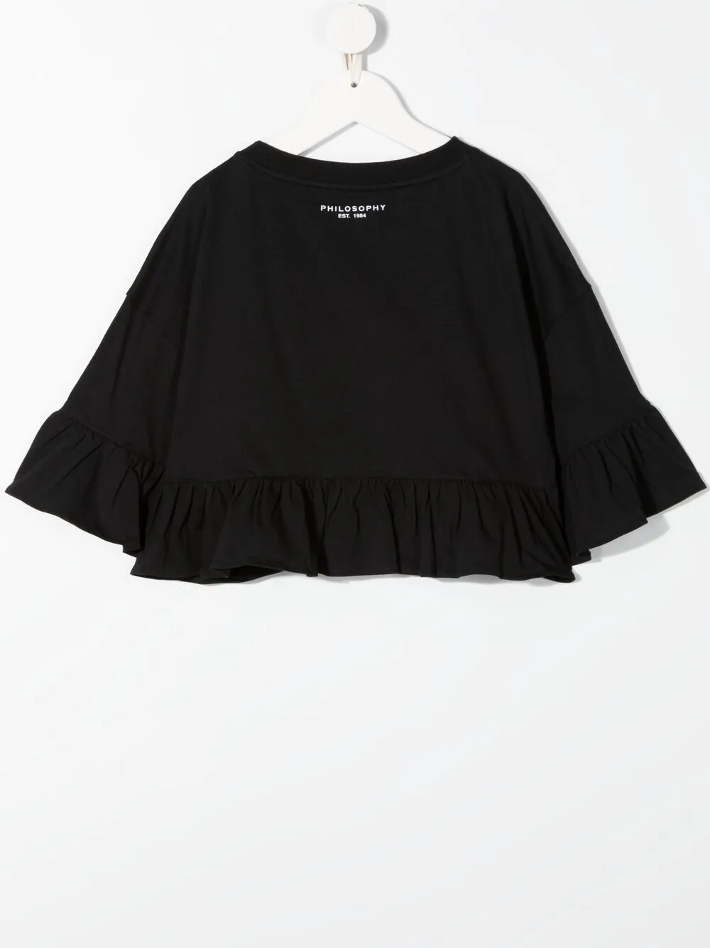 фото Philosophy di lorenzo serafini kids топ с принтом be happy is my philosophy