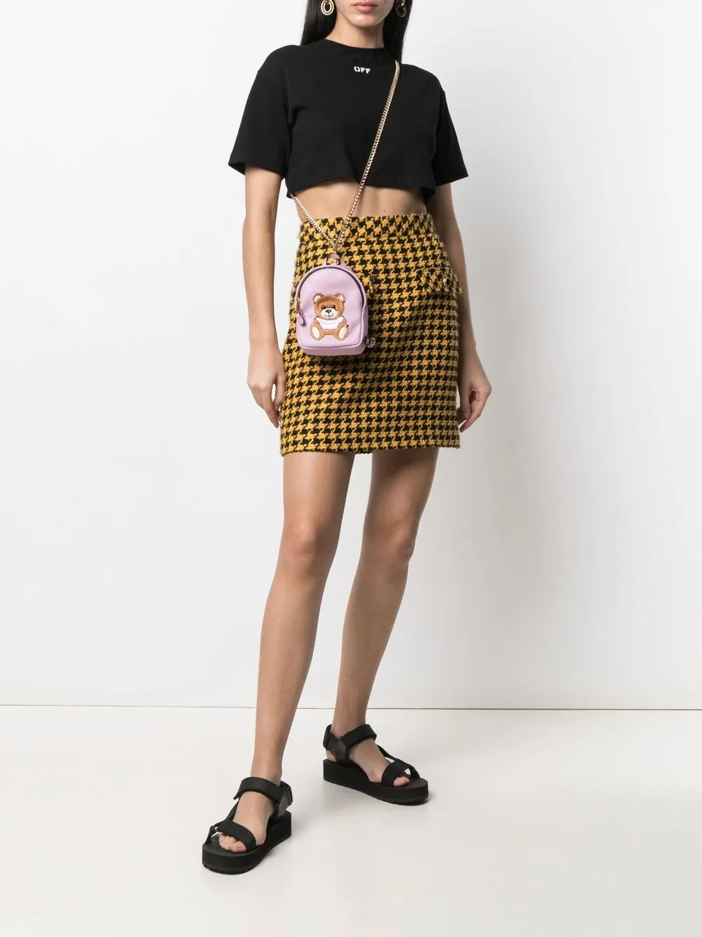 фото Moschino сумка через плечо teddy bear с логотипом