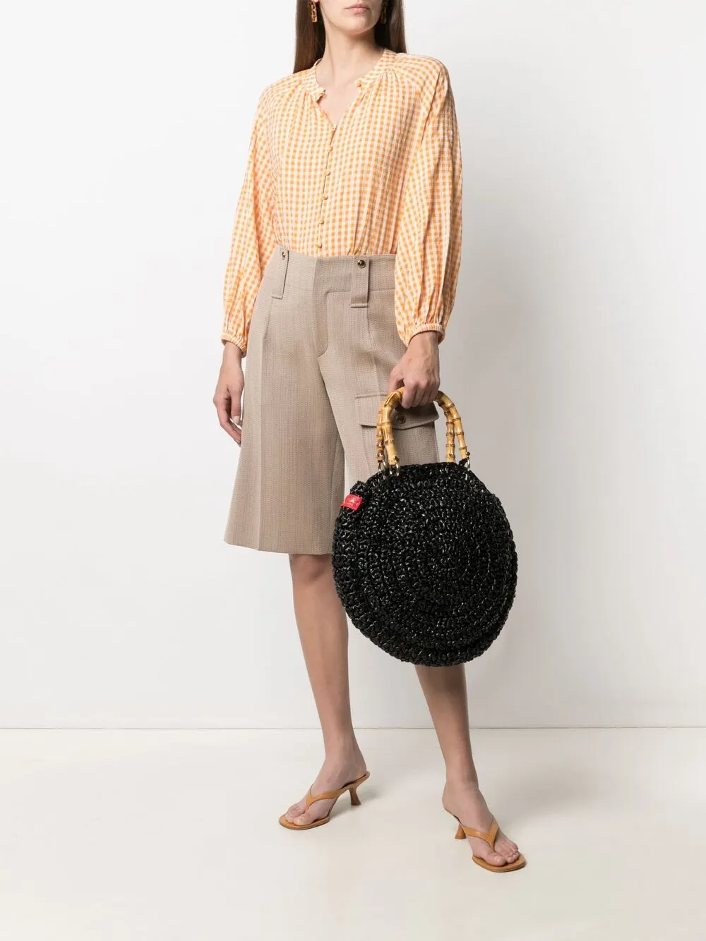 фото Chica плетеная сумка-тоут mango