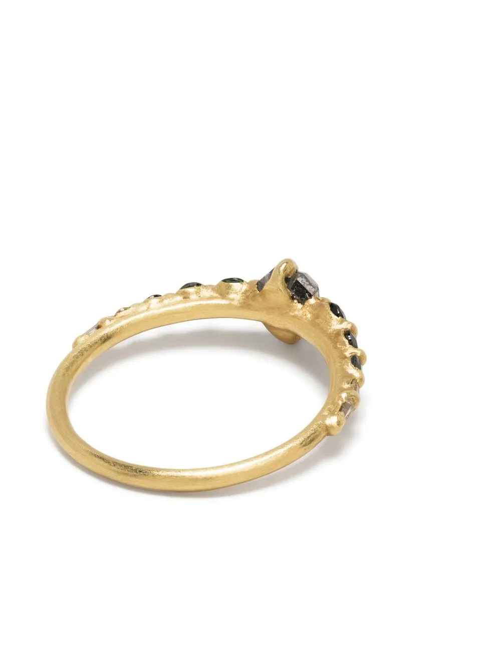 фото Polly wales золотое кольцо imperial garden halo с бриллиантами и сапфирами