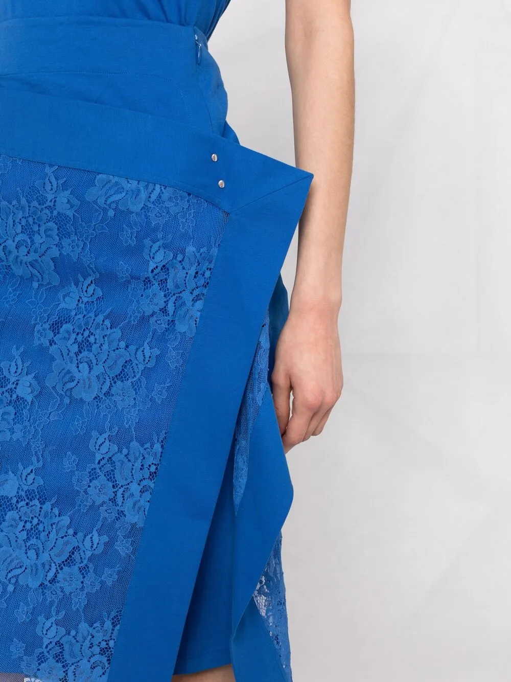фото Kenzo юбка асимметричного кроя с кружевом