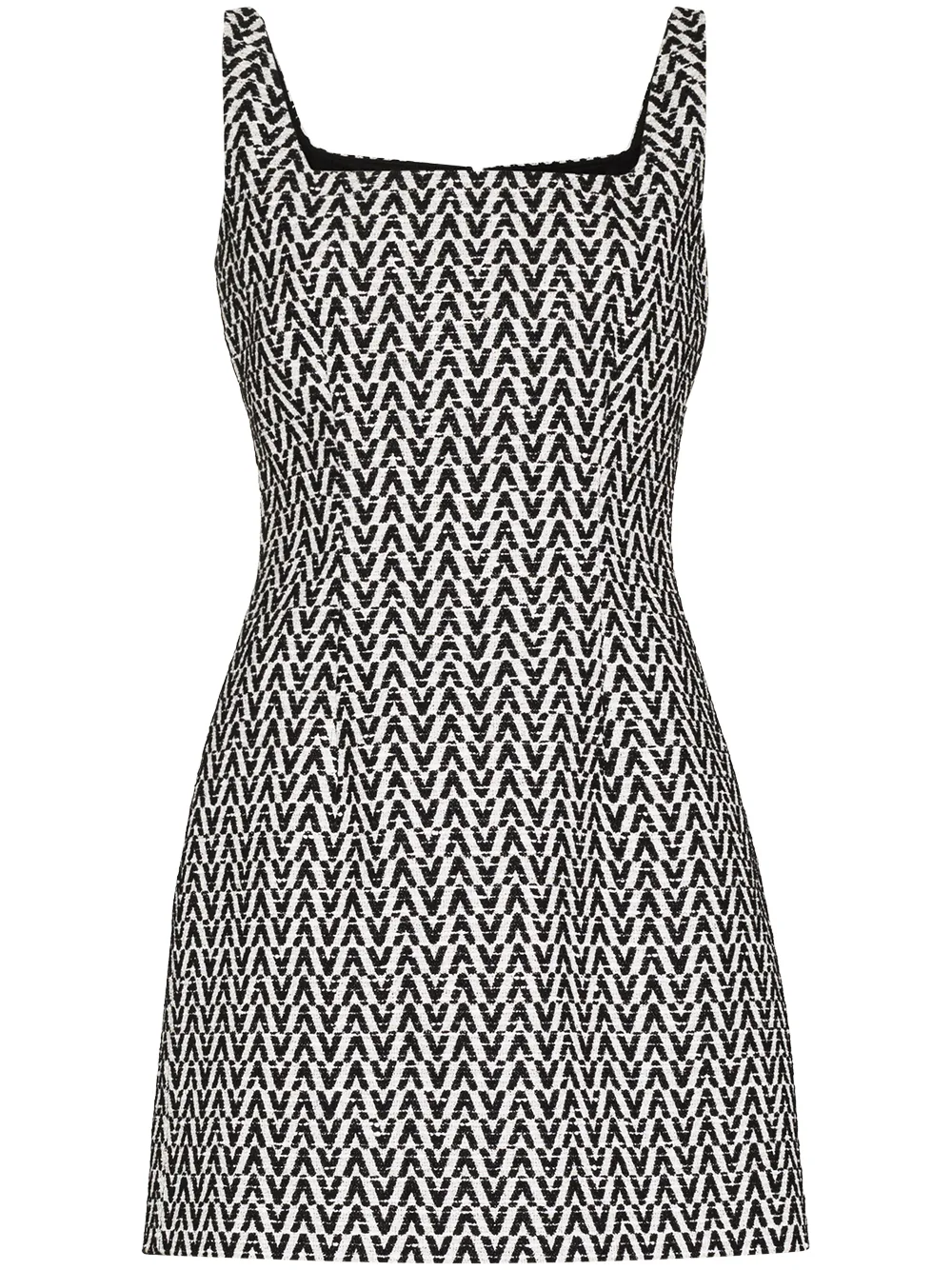 фото Valentino платье мини с логотипом optical v