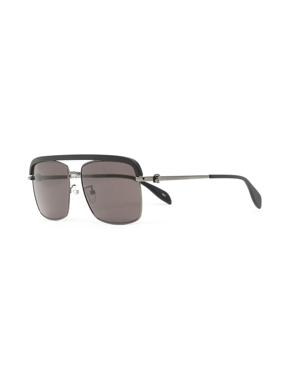 фото Alexander mcqueen eyewear солнцезащитные очки-авиаторы с декором skull