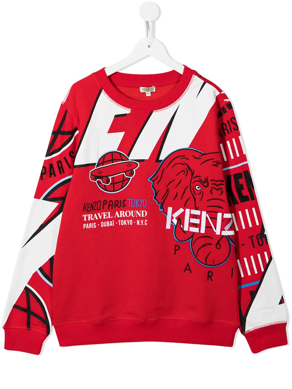 фото Kenzo kids толстовка с вышитым логотипом
