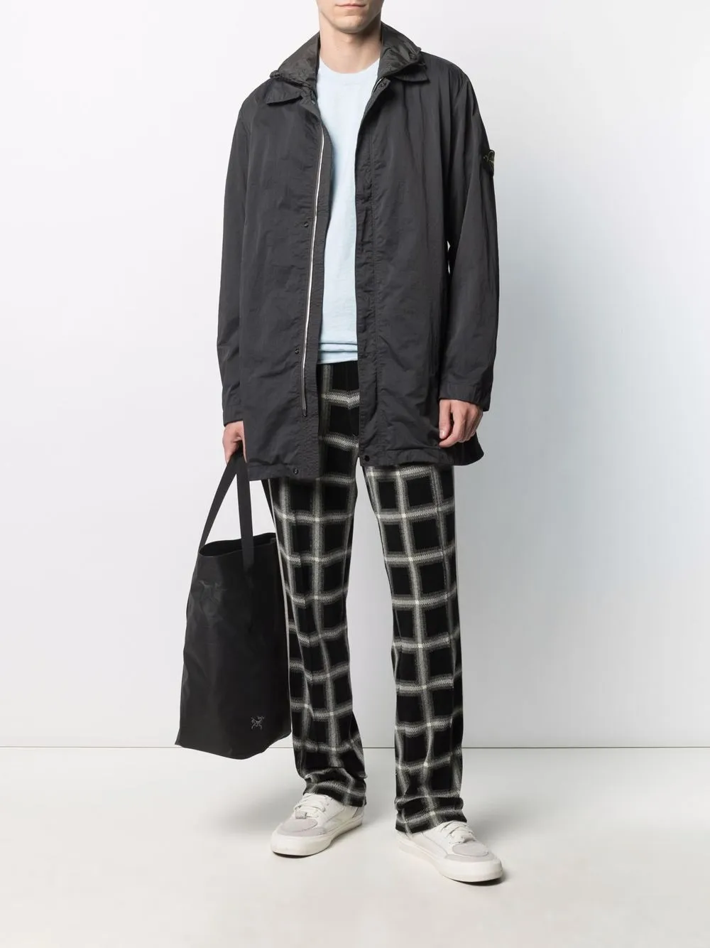 фото Stone island пальто с нашивкой-логотипом