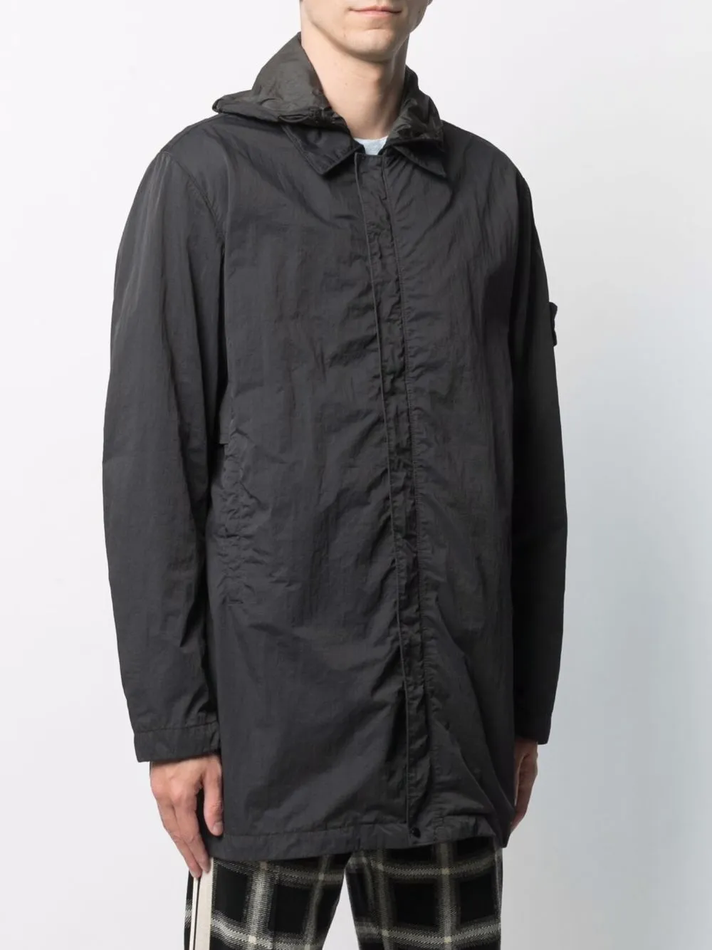 фото Stone island пальто с нашивкой-логотипом