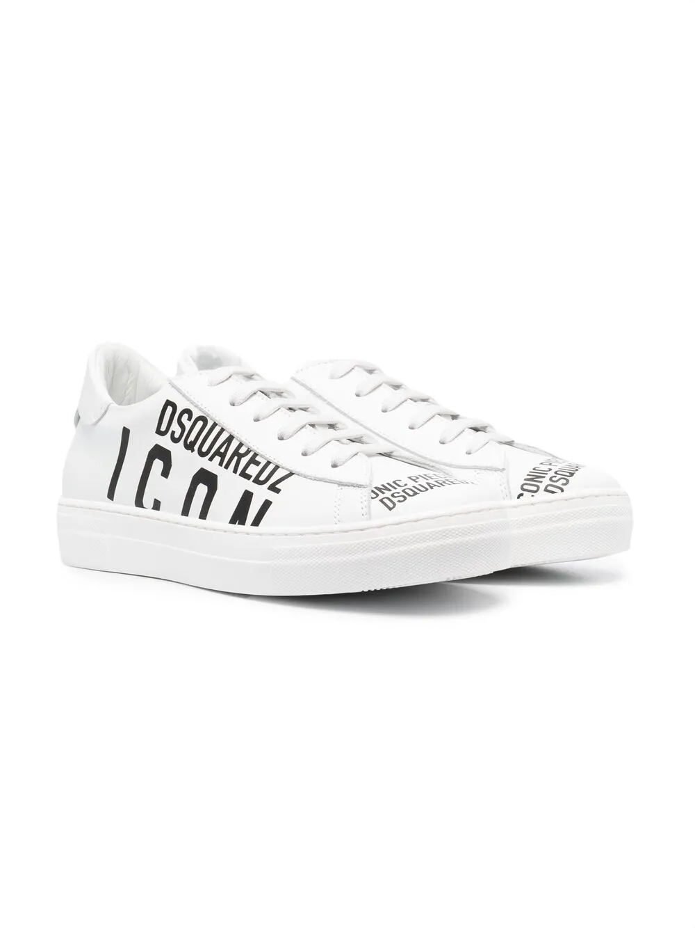 фото Dsquared2 kids кроссовки с принтом icon