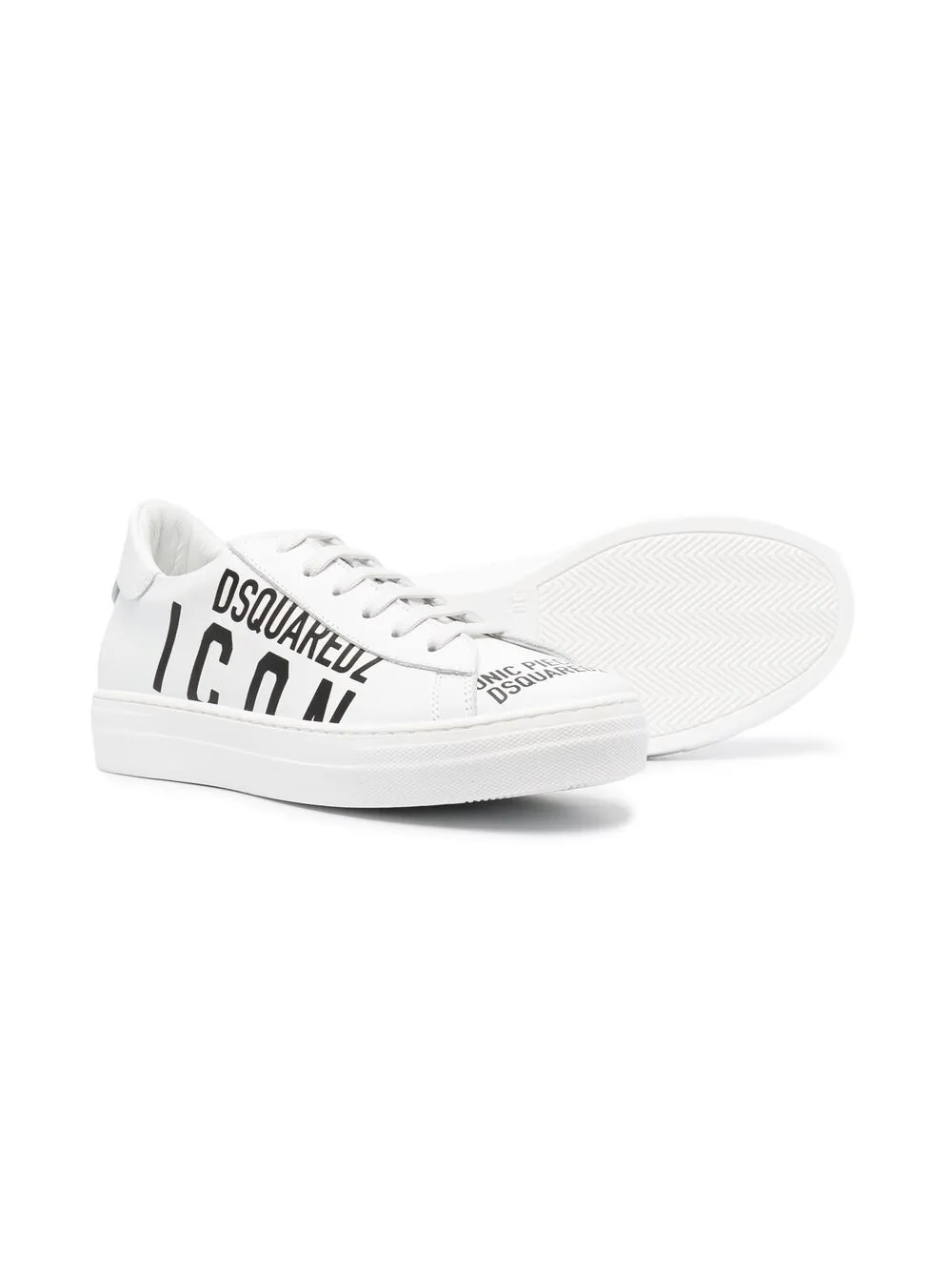 фото Dsquared2 kids кроссовки с принтом icon