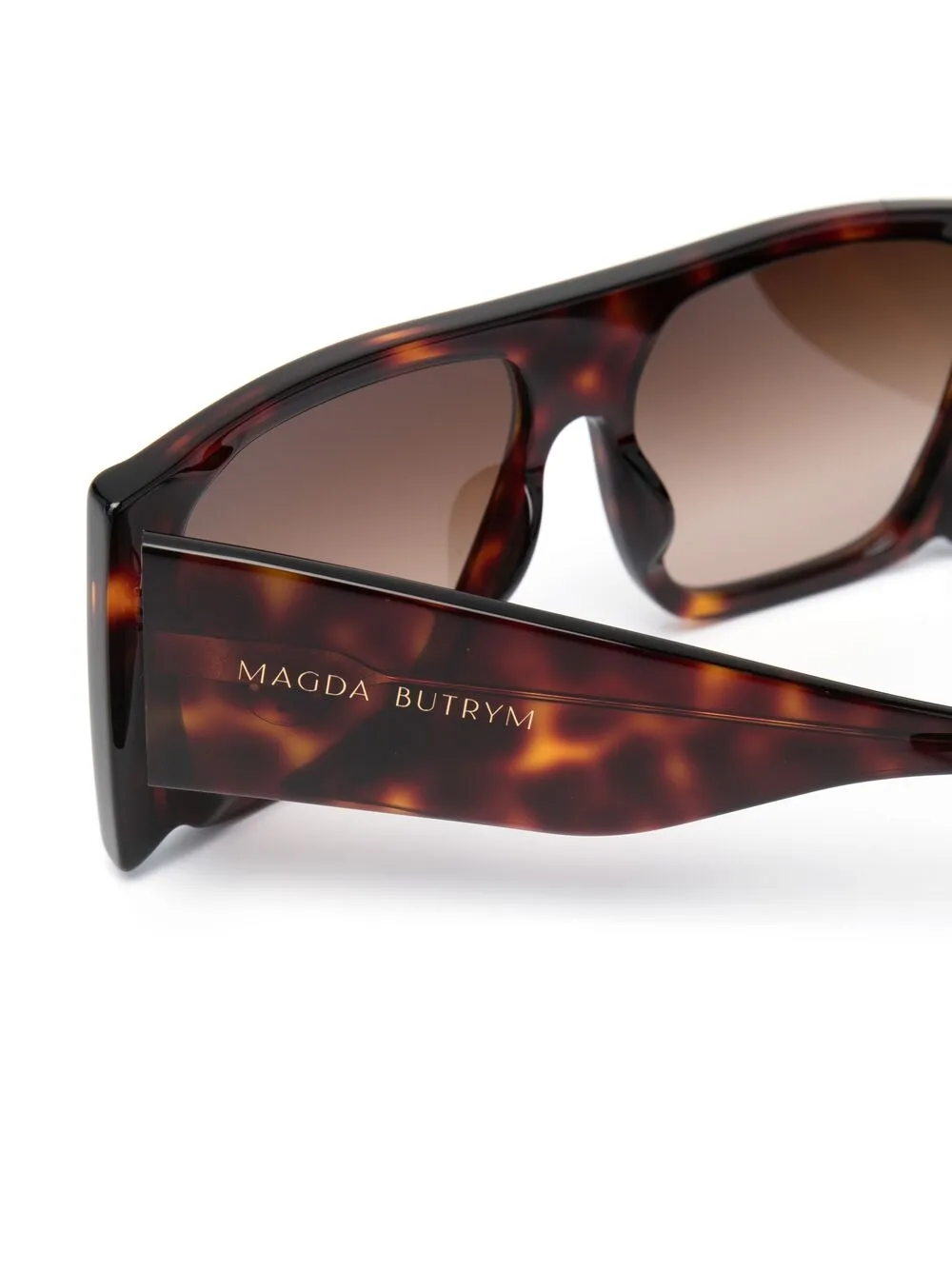 фото Linda farrow x magda butrym солнцезащитные очки в квадратной оправе