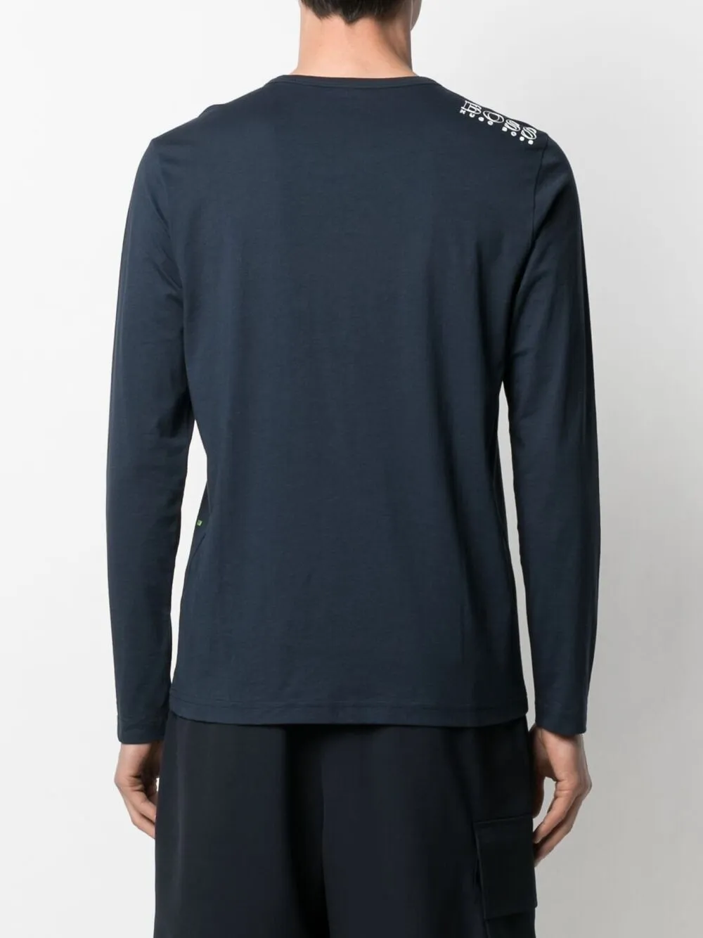 фото Boss футболка с длинными рукавами и аппликацией логотипа