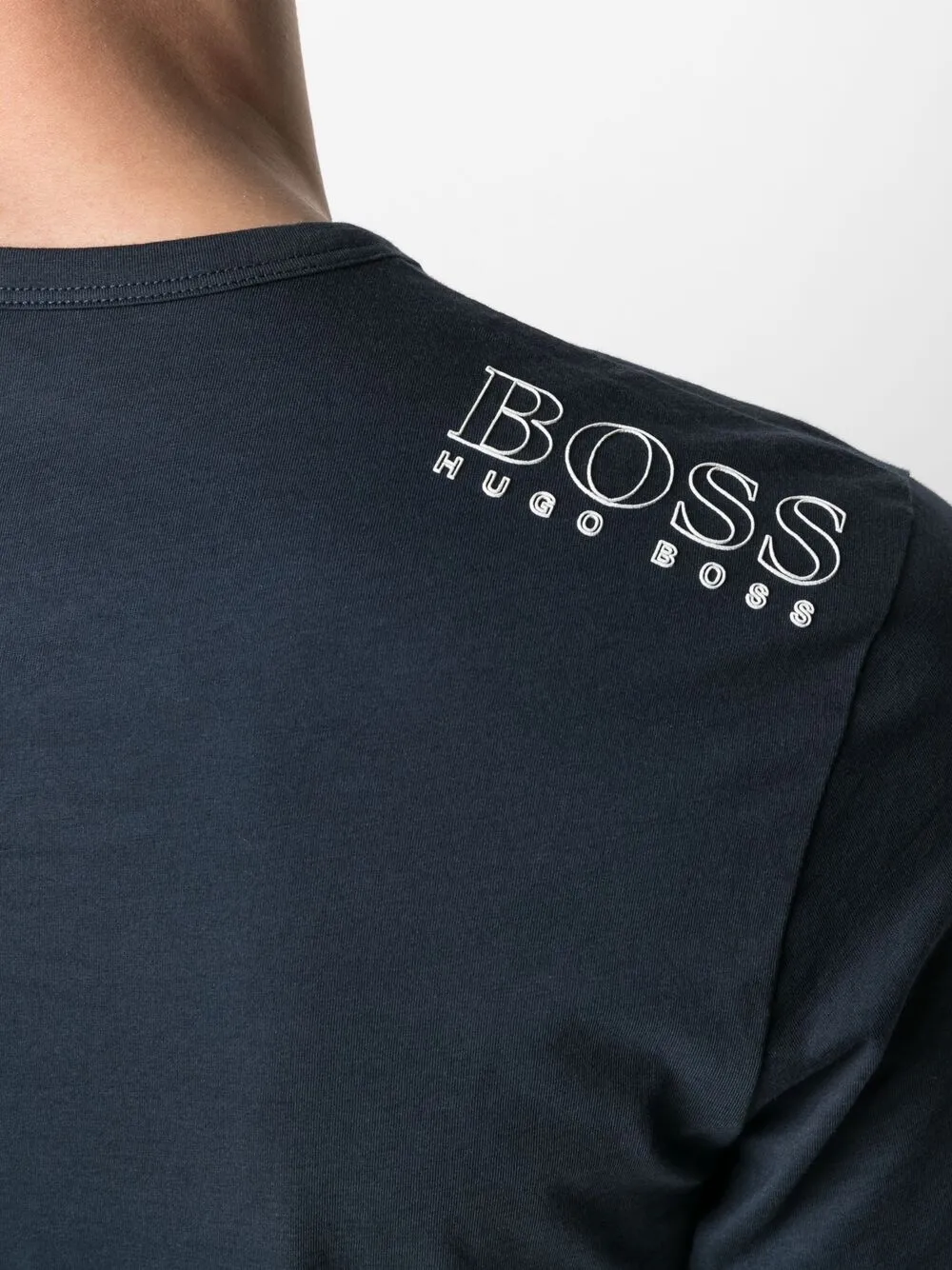 фото Boss футболка с длинными рукавами и аппликацией логотипа