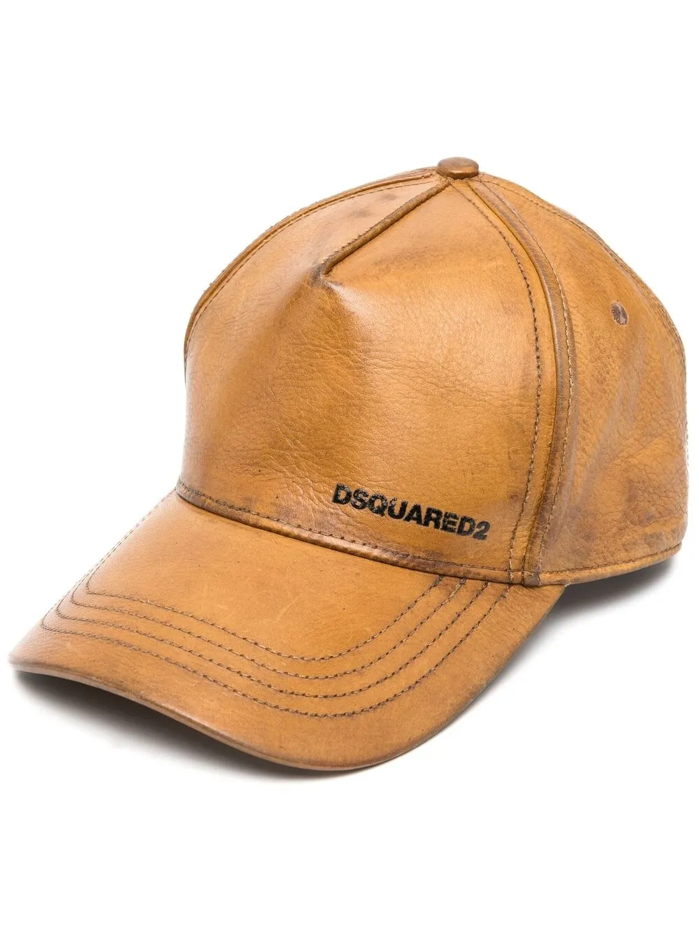 фото Dsquared2 кожаная бейсболка с логотипом