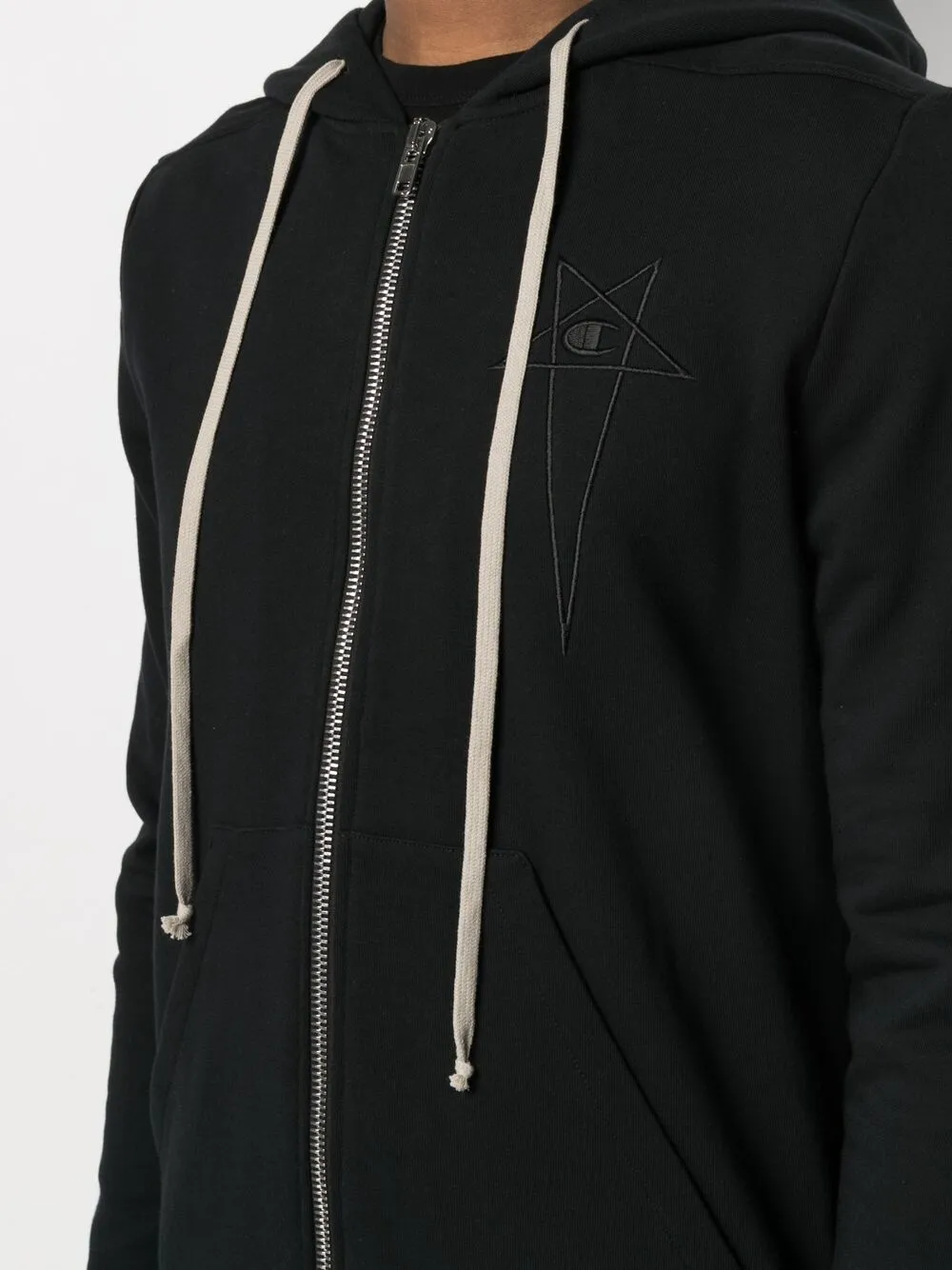 фото Rick owens x champion куртка с капюшоном и кулиской