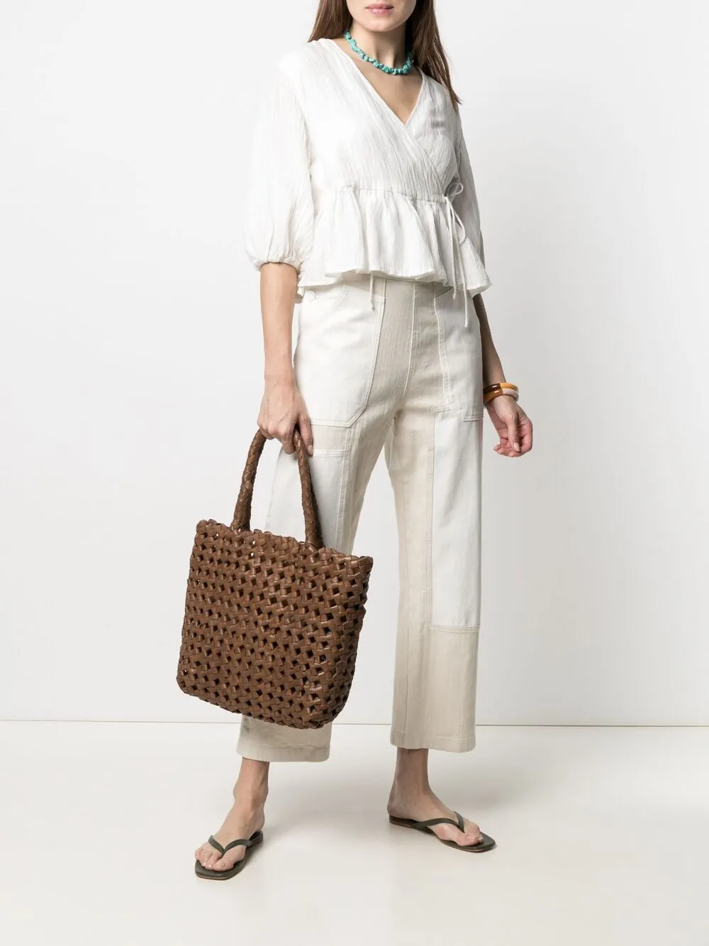 фото Officine creative плетеная сумка class 511