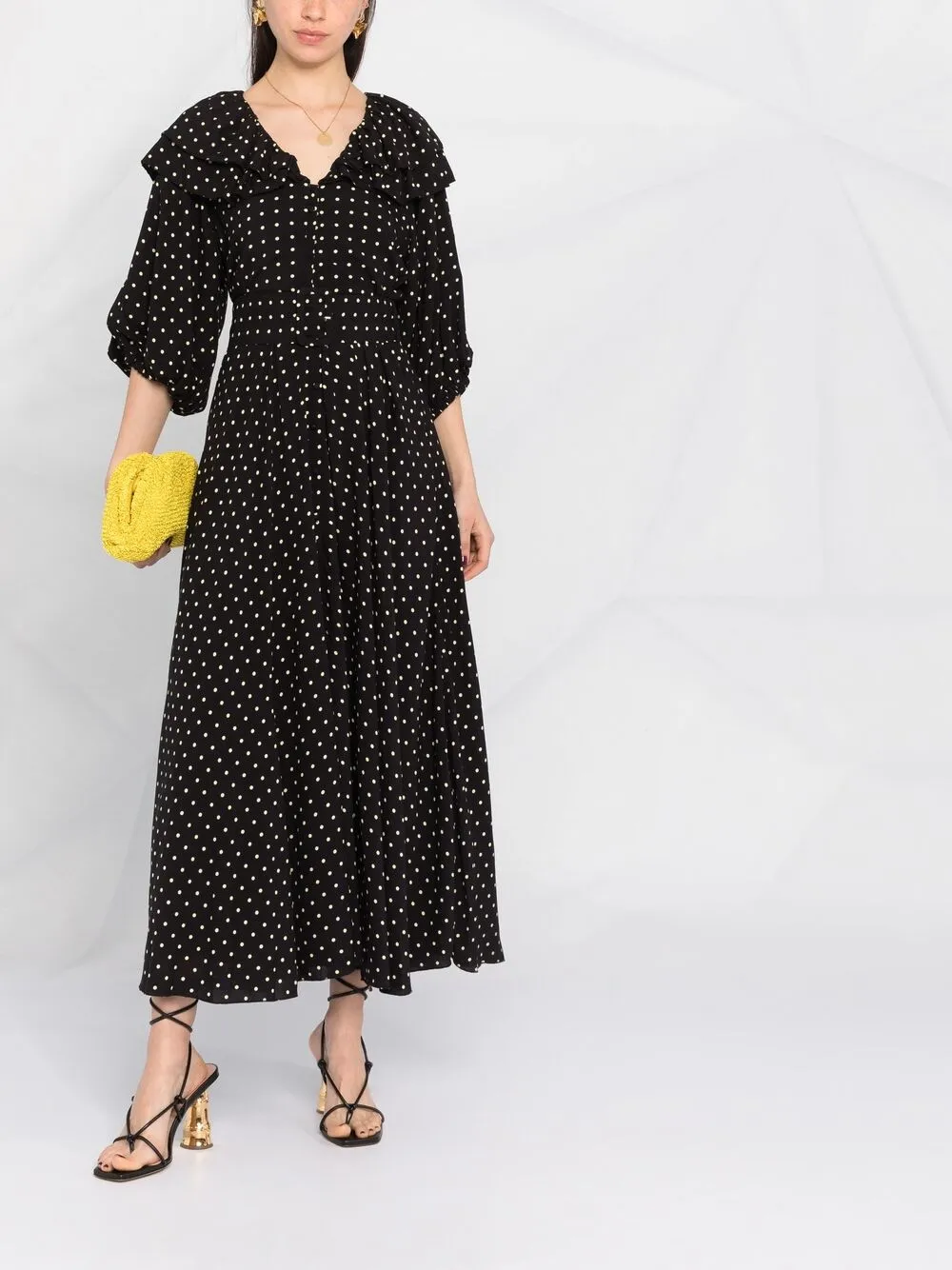 фото Rotate birger christensen платье ellie с принтом