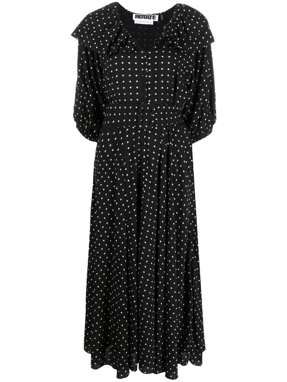 фото Rotate birger christensen платье ellie с принтом