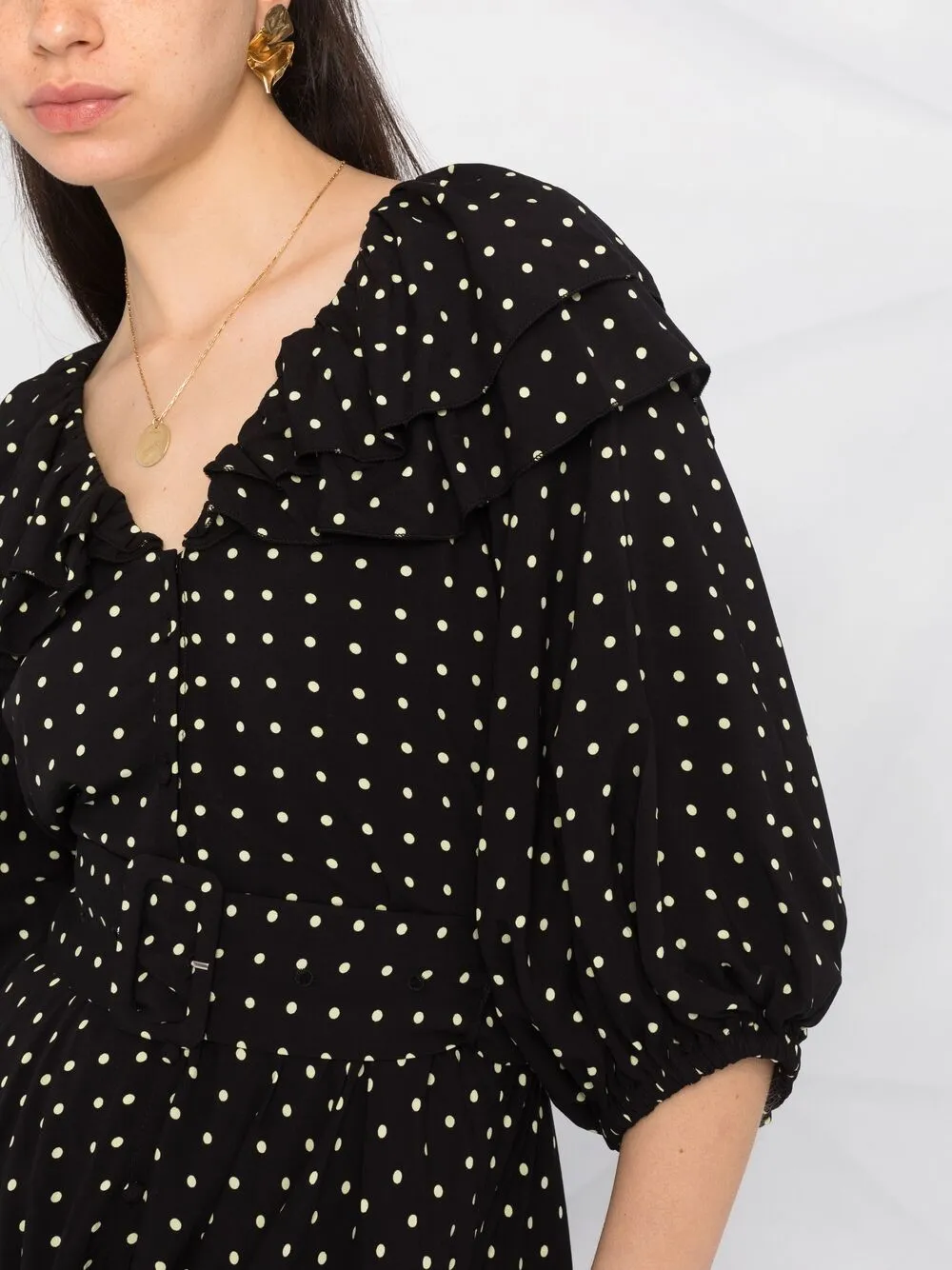 фото Rotate birger christensen платье ellie с принтом