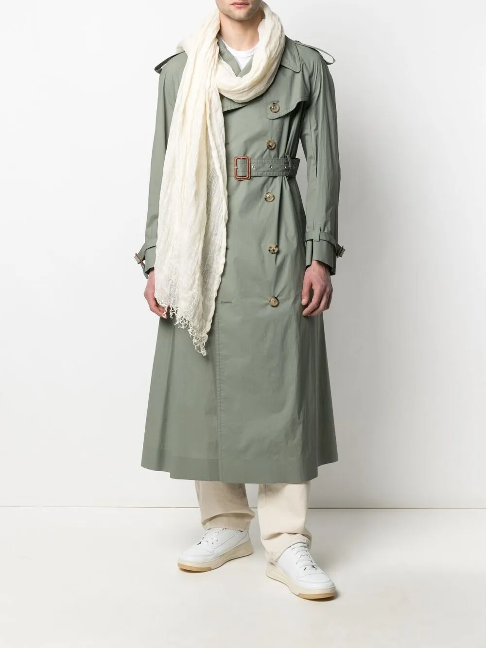 фото Plantation vintage шарф 2000-х годов с бахромой