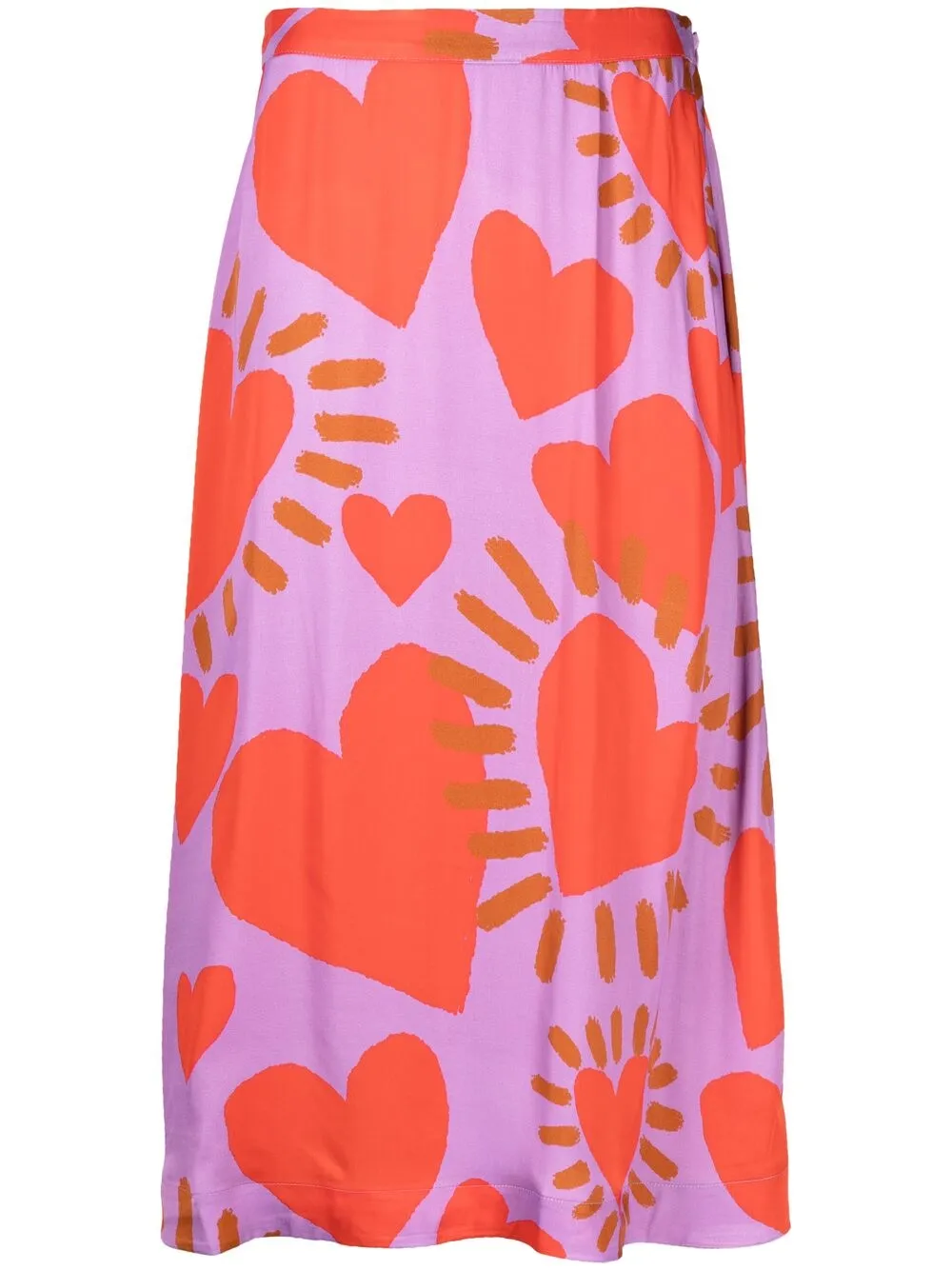 фото Farm юбка миди с принтом