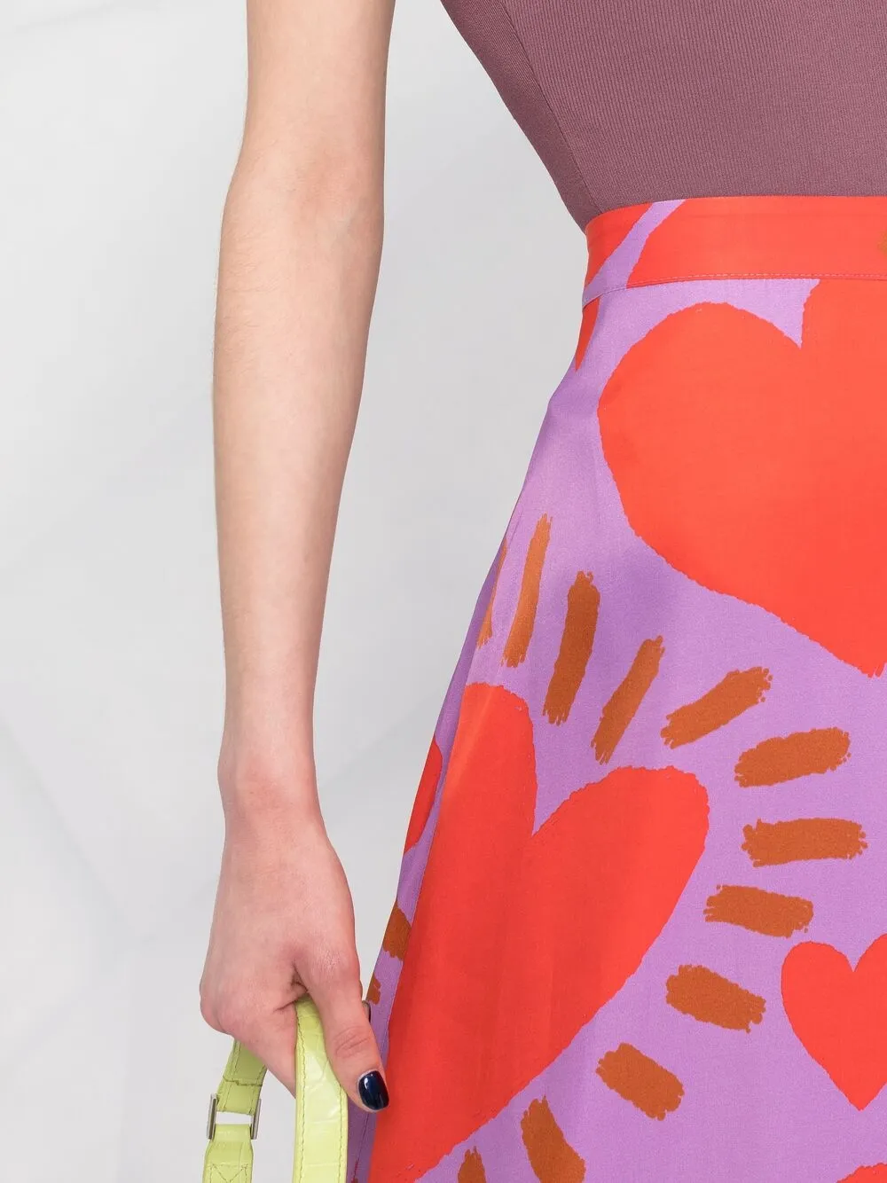 фото Farm юбка миди с принтом