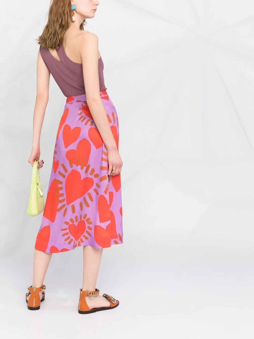 фото Farm юбка миди с принтом