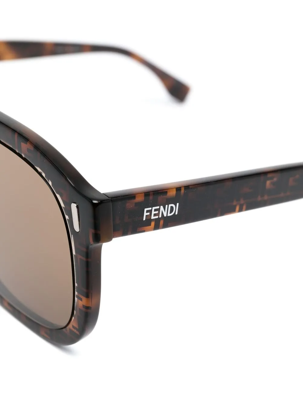 фото Fendi eyewear солнцезащитные очки-авиаторы с логотипом ff