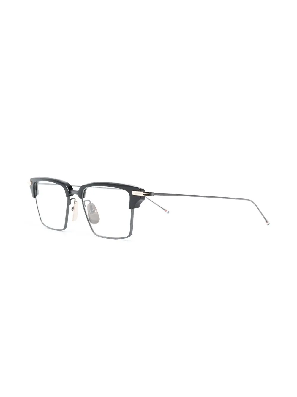 фото Thom browne eyewear очки в квадратной оправе с полосками rwb