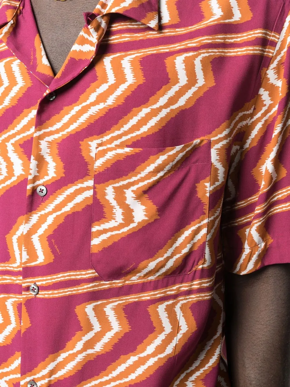 фото Missoni рубашка с узором зигзаг