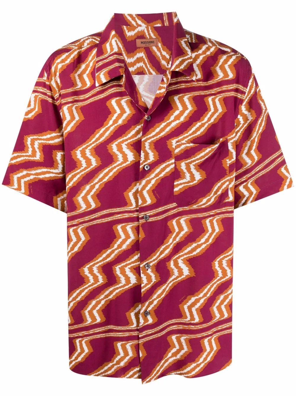 фото Missoni рубашка с узором зигзаг