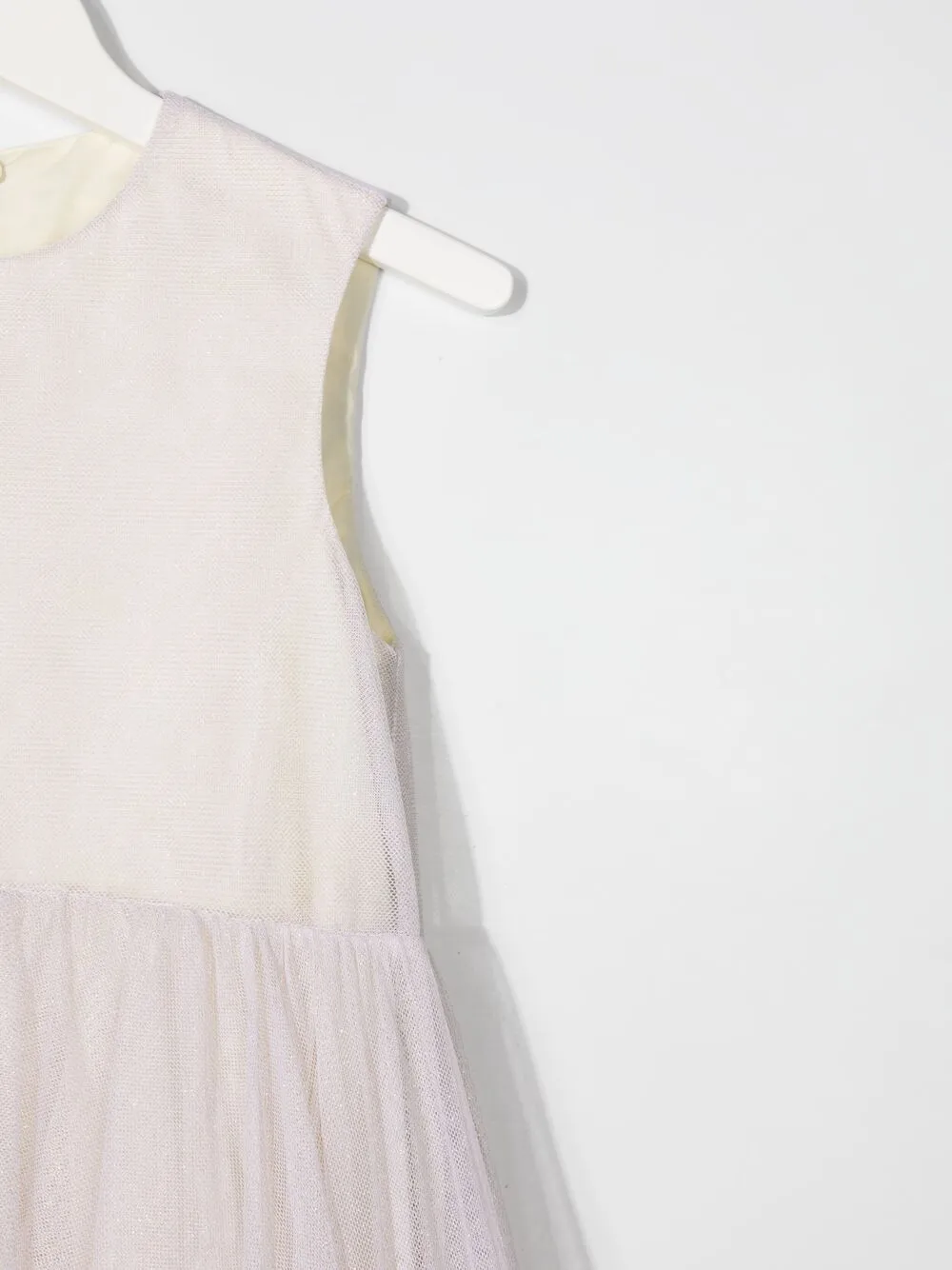 фото Fendi kids платье из тюля с кружевными вставками
