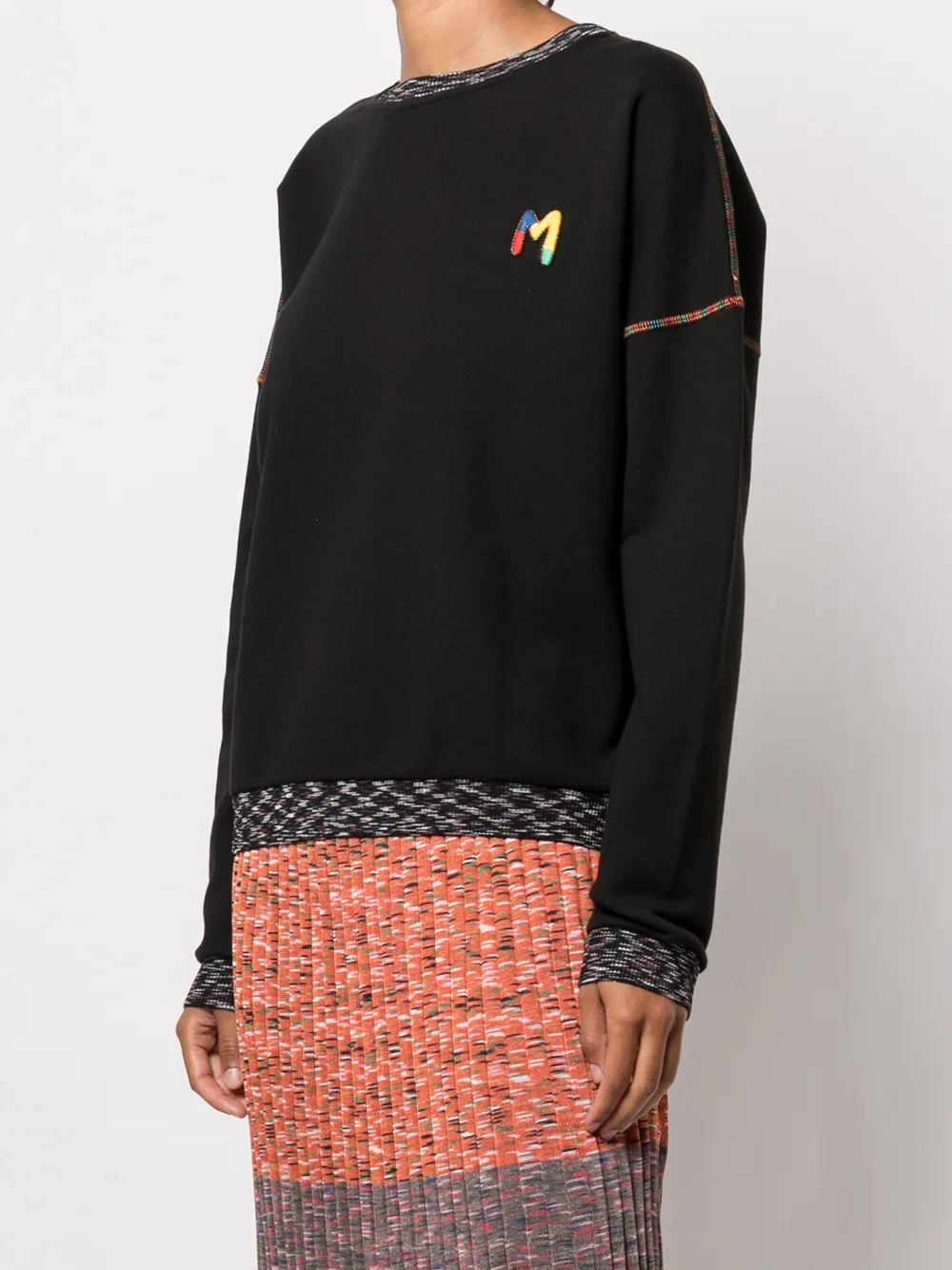 фото M missoni толстовка с вышитым логотипом