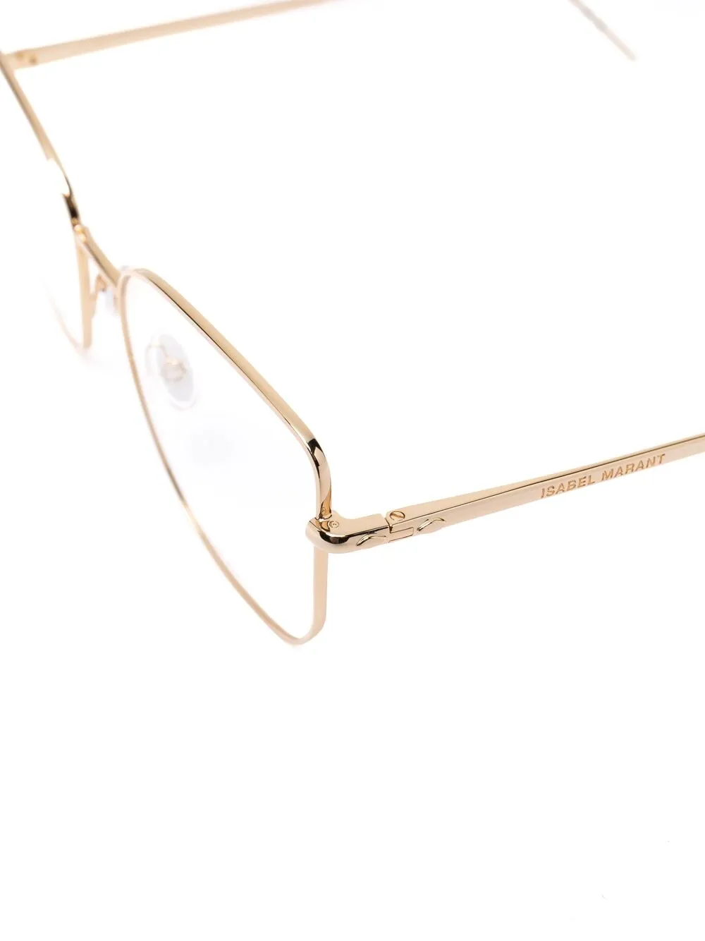 фото Isabel marant eyewear очки в круглой оправе с тисненым логотипом