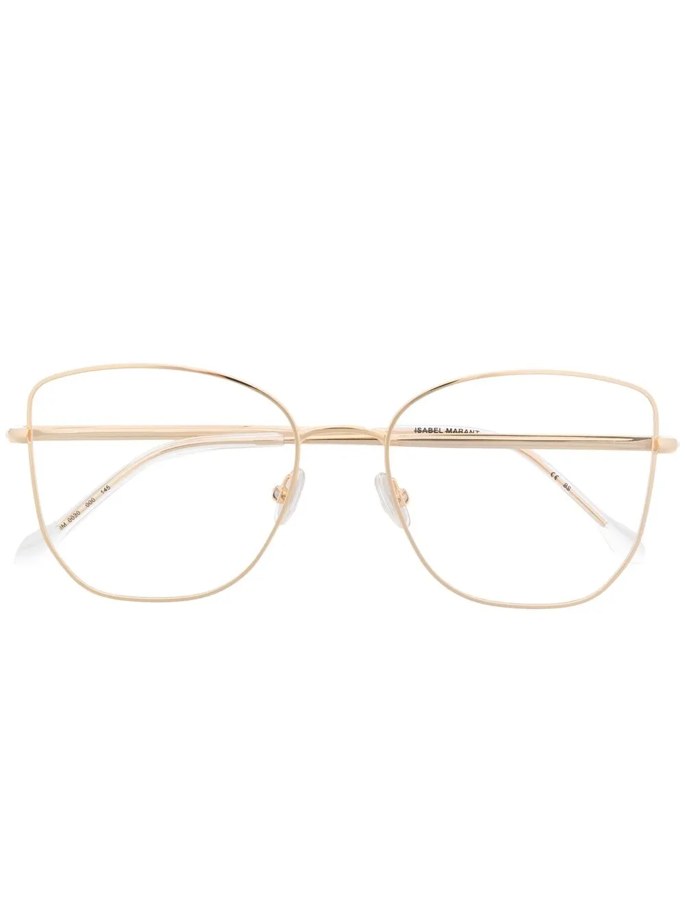 фото Isabel marant eyewear очки в круглой оправе с тисненым логотипом