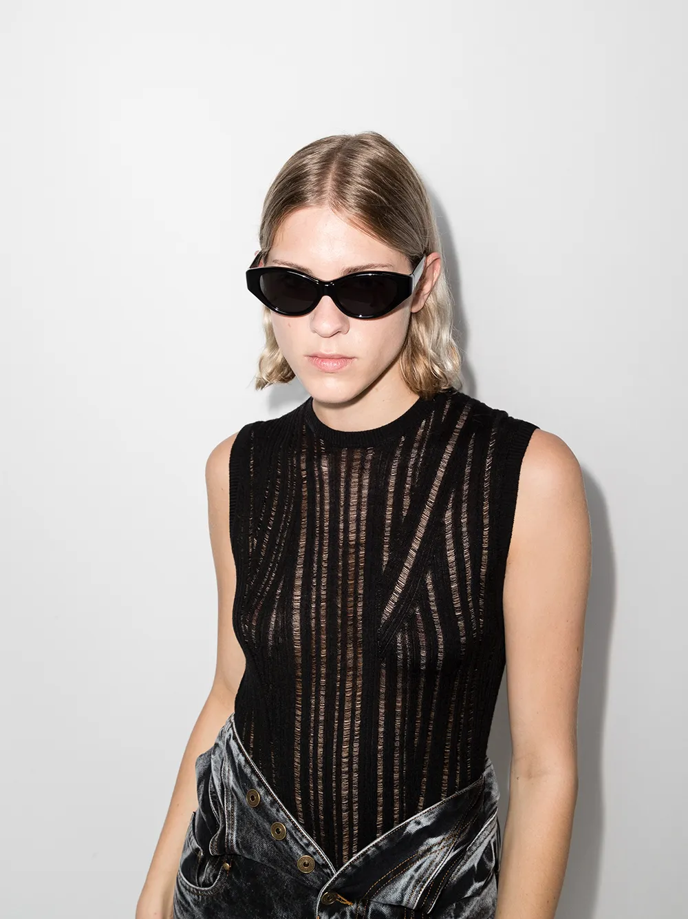 фото Karen wazen солнцезащитные очки scarlett в овальной оправе