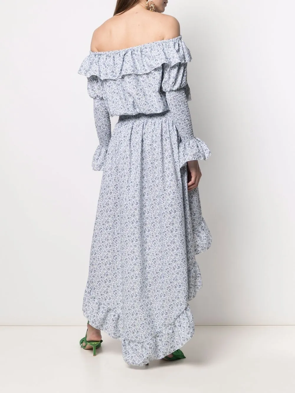 фото Cc by camilla cappelli платье с открытыми плечами и цветочным принтом