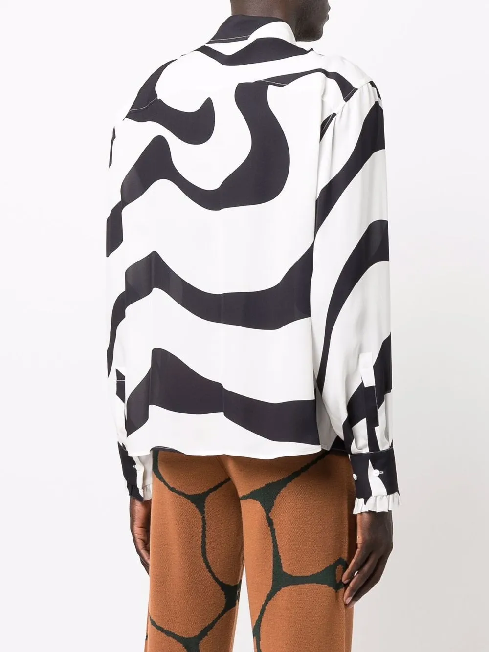 фото Karl lagerfeld рубашка swirl из коллаборации с kenneth ize