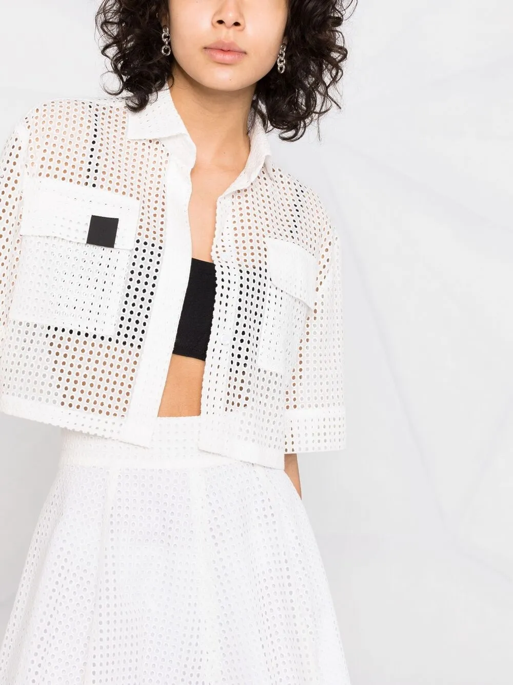 фото Raquette укороченная рубашка eyelet
