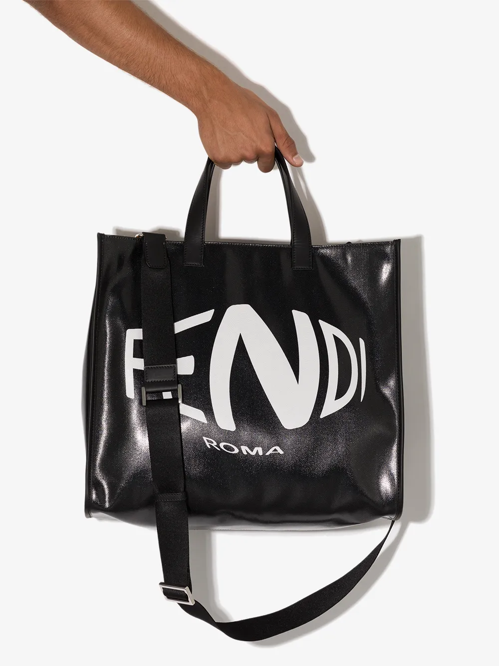 фото Fendi сумка-тоут с принтом fish-eye